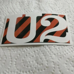 U2..Vintage sticker..waterproof..nwt..we bundle..enjoy